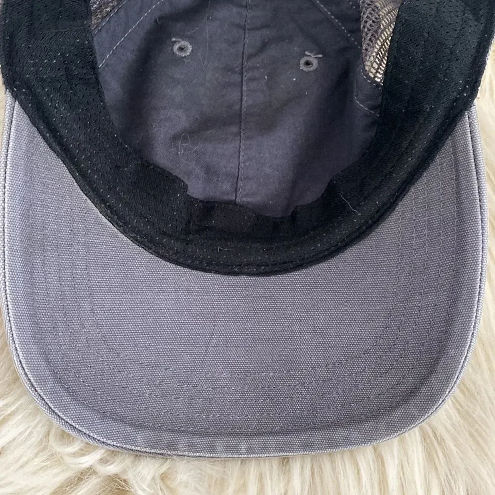 Carhartt Gray Sun Faded Hat Logo Patch Adjustable Curved Brim Unisex Street